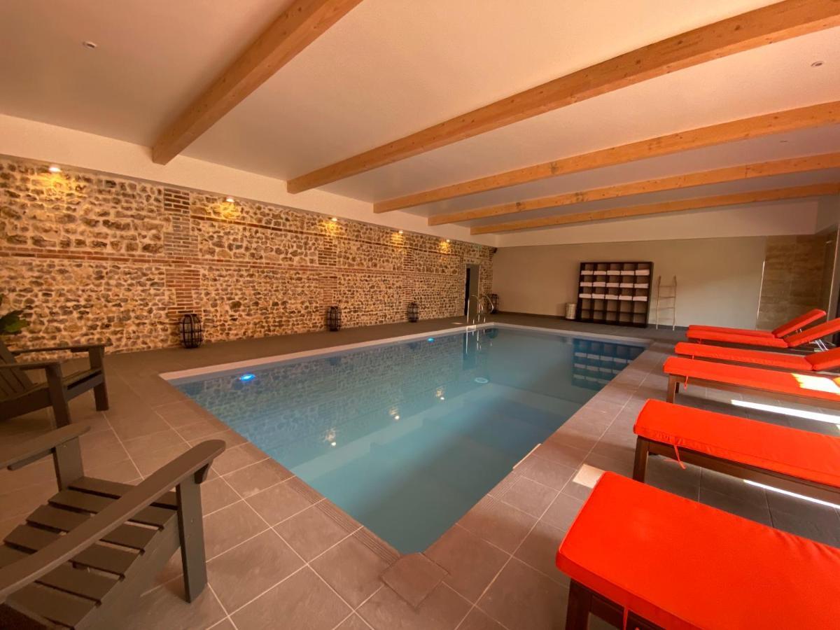 Hotel-Spa-Piscine Le Petit Castel Beuzeville-Honfleur Esterno foto