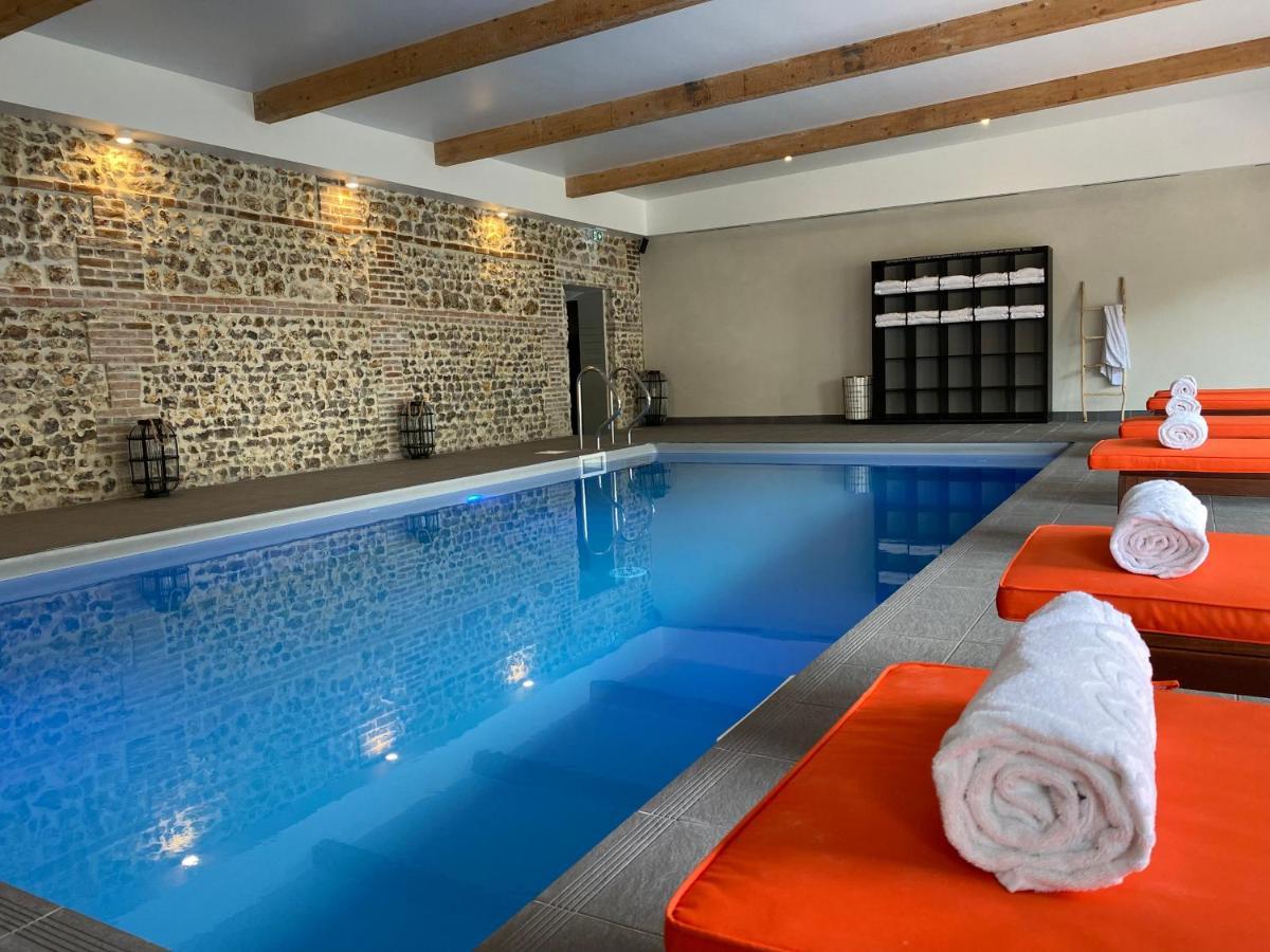 Hotel-Spa-Piscine Le Petit Castel Beuzeville-Honfleur Esterno foto