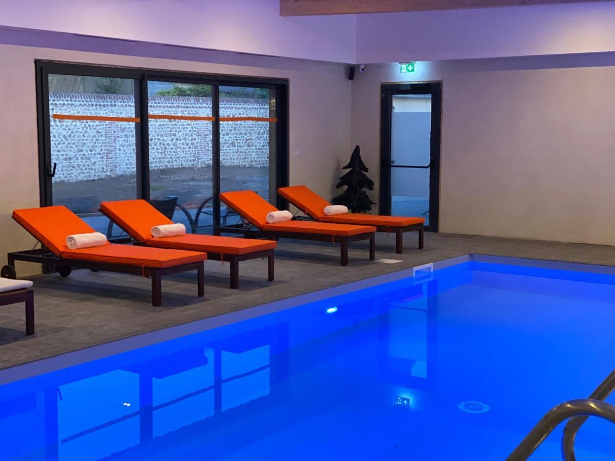 Hotel-Spa-Piscine Le Petit Castel Beuzeville-Honfleur Esterno foto